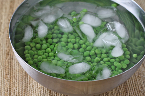 Peas in Ice Water