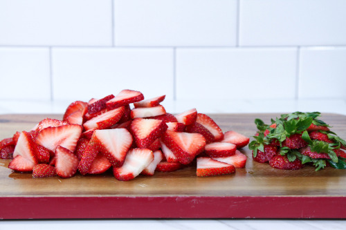 Sliced Strawberries