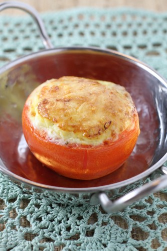 Quiche Stuffed Tomato