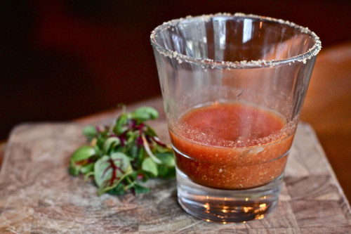 Bloody Mary Oyster Shooter