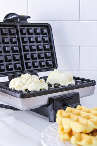 Homemade Waffles with Waffle Maker