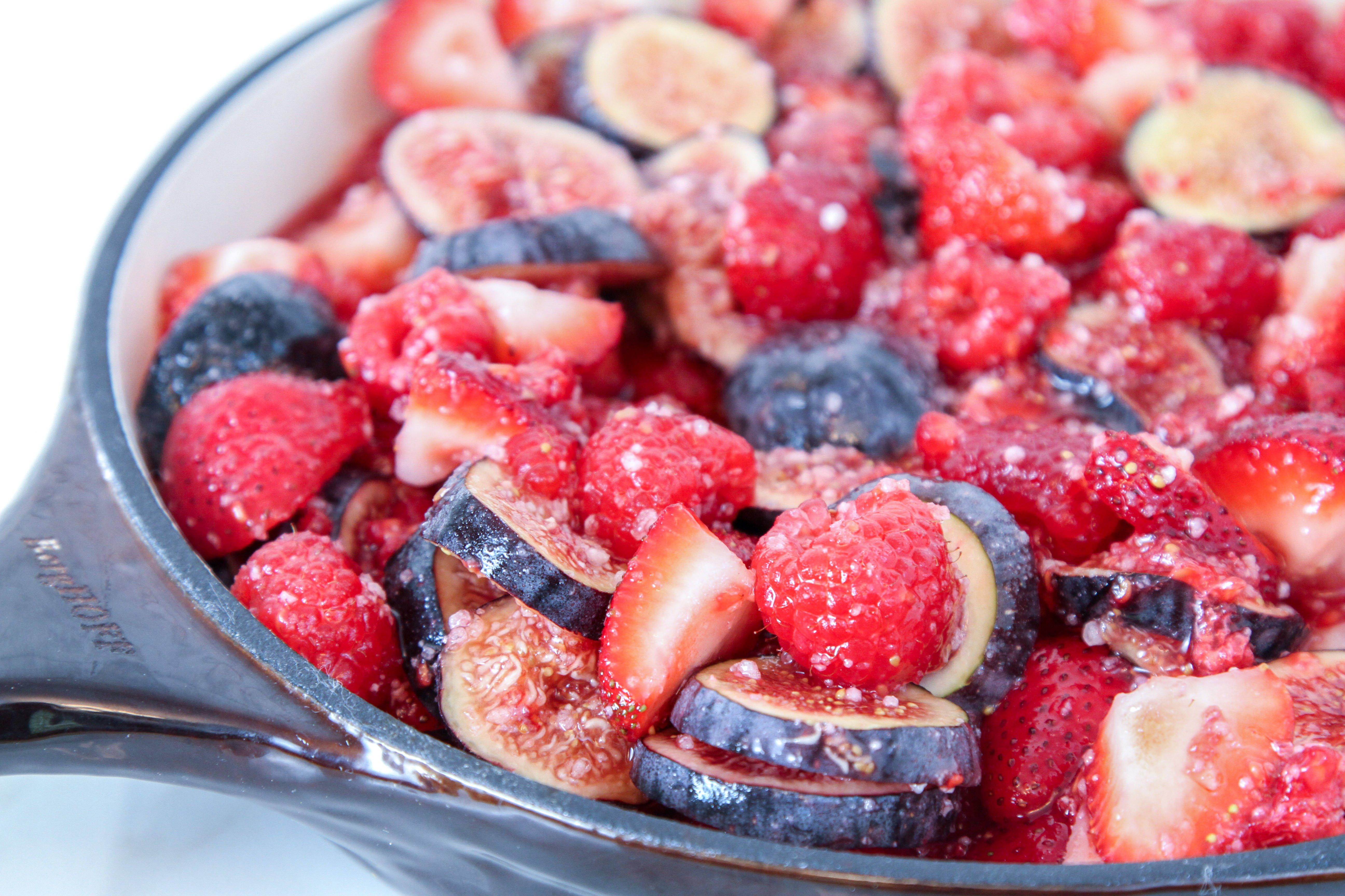 Strawberry Raspberry Fig Dessert