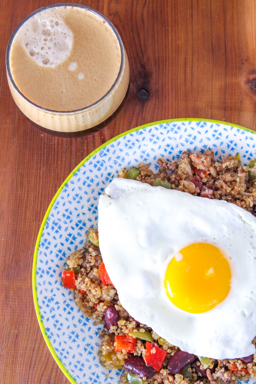 Bison Quinoa with an Egg