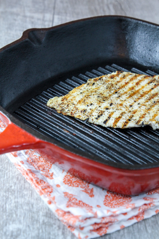 Grilled Chicken Cast Iron Grill Pan